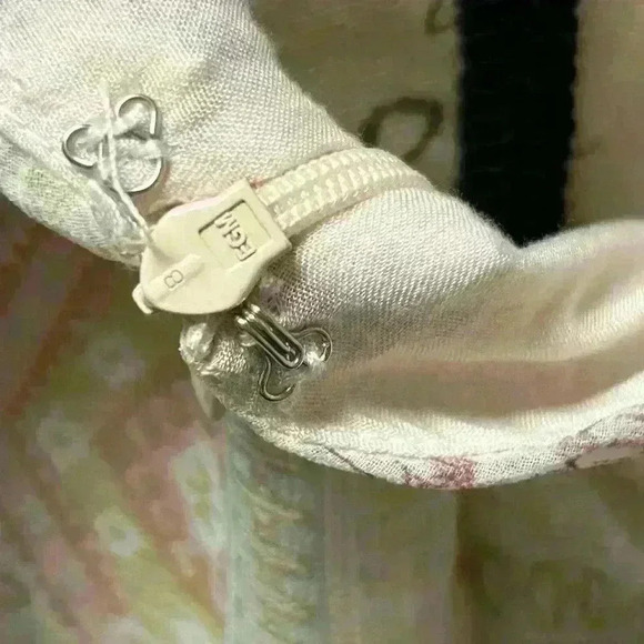 Blue B Collection Women Boho Ruffle Patchwork Floral Mini Dress Size L - Picture 12 of 16